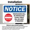 Signmission Trespassers Will Be Prosecuted Sign, Vinyl Decal, 10in W x 7in L, 2PK OS-2PACK-NS-D-710-L-18729 - alternate 5